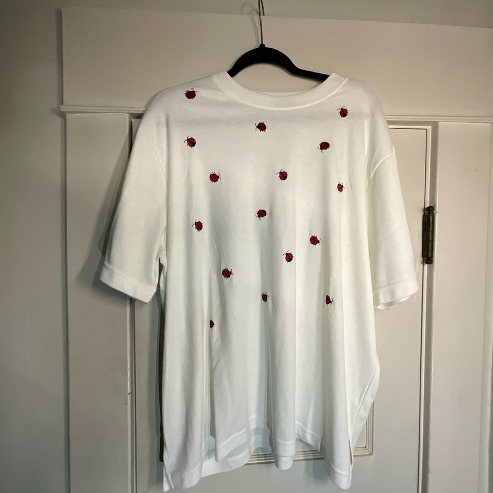BonWorth Vintage Embroidered Ladybug Tee